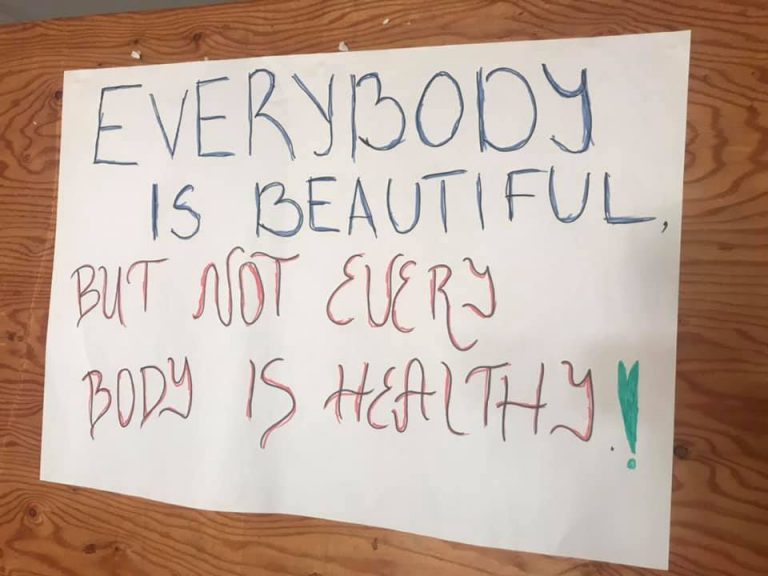 everybody is beautiful but not every body is healthy