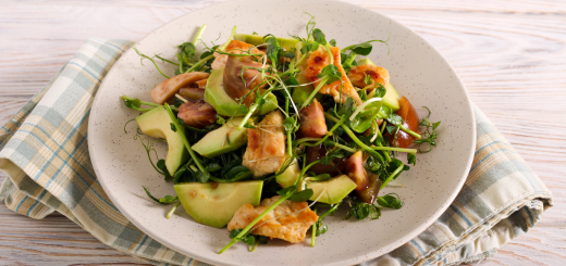 salad with microgreens